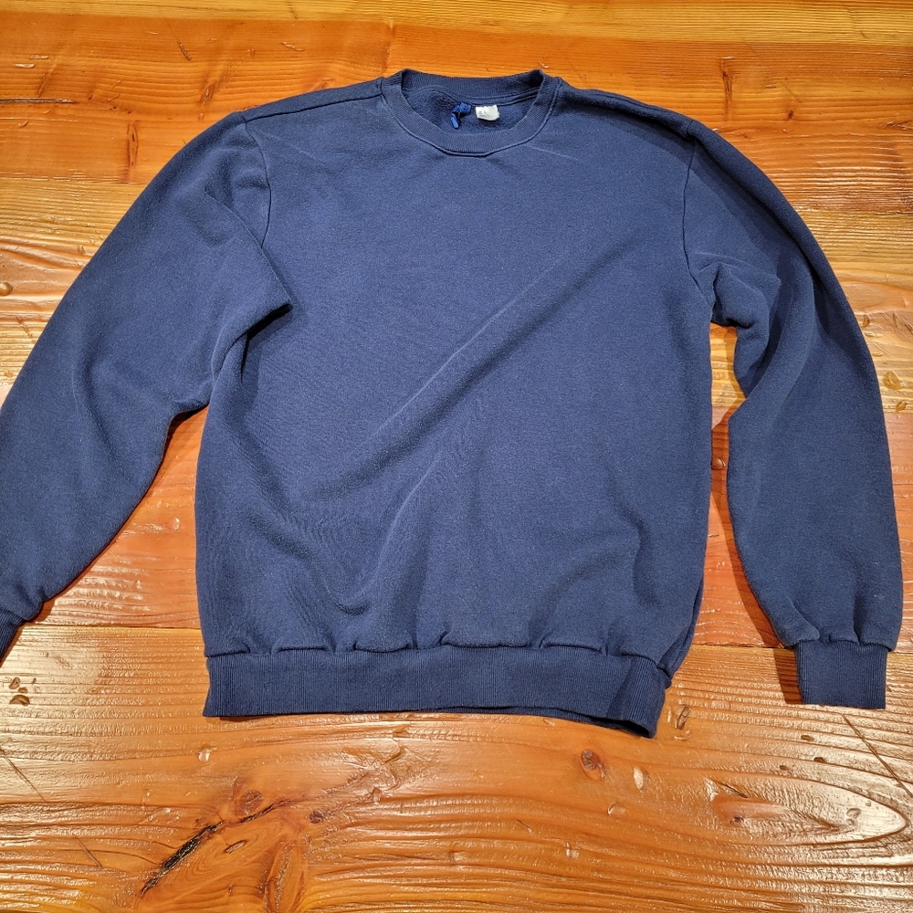 H&M Divided Crewneck Sweater Navy Blue Men Small